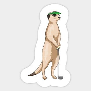 Meerkat Golf Golf clubs Sticker